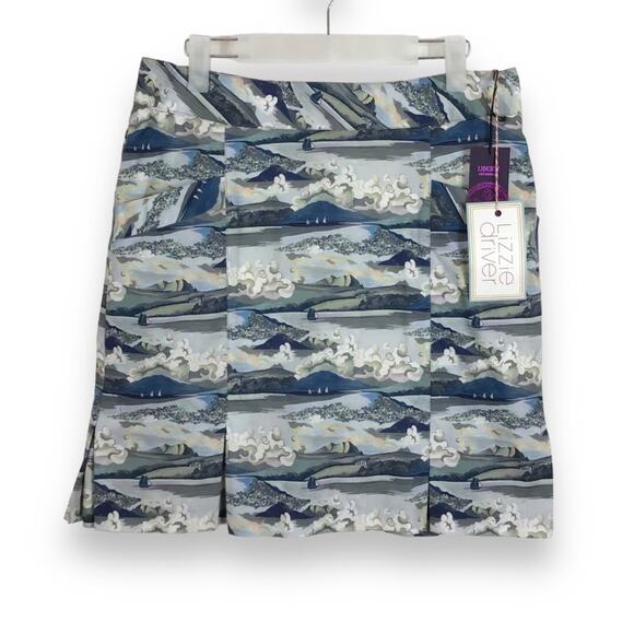 Lizzie Driver Golf Tennis Skirt Nautical Liberty Print Fabric NWT size 4 - Picture 1 of 6